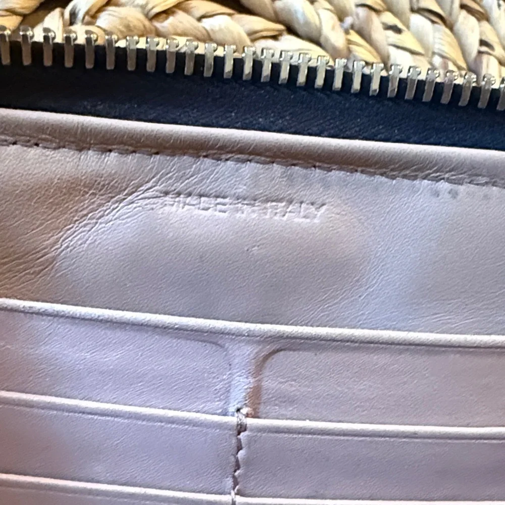 PRADA Tessuto Nappa Waves Ardesia Mordoré Continental Zip With Tassel Pull - Picture 7 of 12